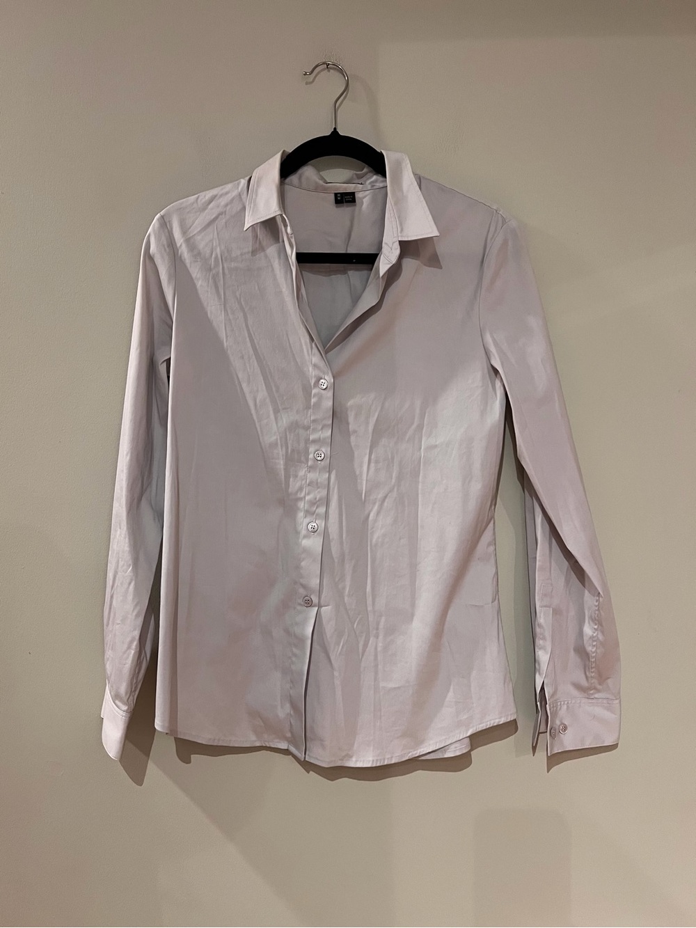 Theory Gray Button Down Top